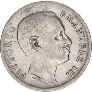 Itálie, Vittorio Emanuele III.(1900-1946), 1 Lira 1907 R KM 32