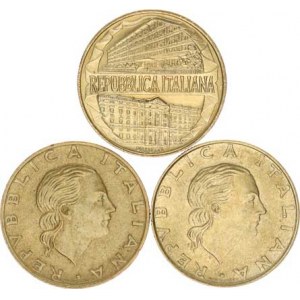 Itálie, 200 Lire 1992, 1995, 1996 KM 151, 105, 184 3 ks