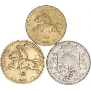 Litva - republika (1918-1940), 20, +50 Centu 1925 KM 74, 75