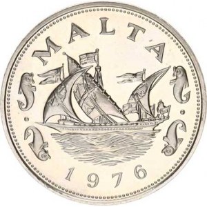 Malta, 10 Cents 1976 - trojstěžník KM 11