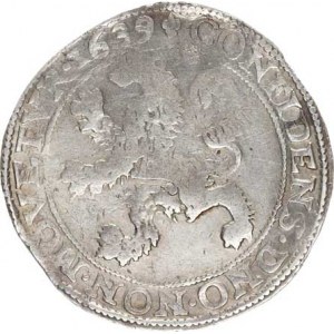 Nizozemí - West Friesland, Daalder (48 Stuiver) 1639 minc. zn. lilie - lví KM 14,2