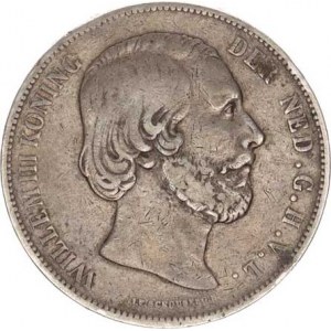 Nizozemí, William III.(1849-1890), 2 1/2 Gulden 1873 KM 82