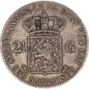 Nizozemí, William III.(1849-1890), 2 1/2 Gulden 1873 KM 82