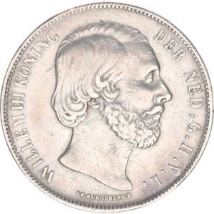Nizozemí, William III.(1849-1890), 2 1/2 Gulden 1874 KM 82