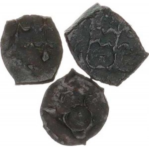 Polsko, Wladislaw Warenczyk (1434-1444), Denár, minc. Krakov (3x) Kop. 377 R 3 ks