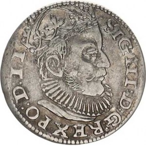 Polsko, Zikmund III. (1587-1632), III groš 1589, Riga, Wulf Z. 196; Kop. 1407/b