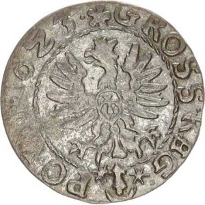 Polsko, Zikmund III. (1587-1632), Groš korunní 1623, Krakow-Danilovič Zag. 228; Kop. II/X