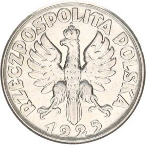 Polsko, (1923-1939), 2 Zlote 1925, bez tečky R