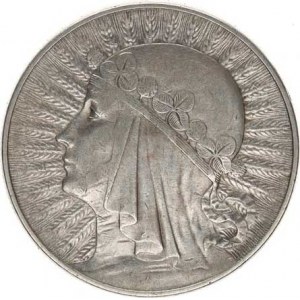 Polsko, (1923-1939), 10 Zlotych 1932 se zn. mincovny - Hedvika