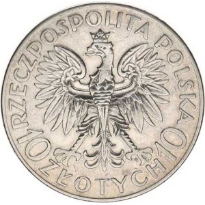Polsko, (1923-1939), 10 Zlotych 1933 - Sobieski Y.23, tém.