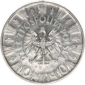 Polsko, (1923-1939), 10 Zlotych 1935 - Pilsudski Y. 29