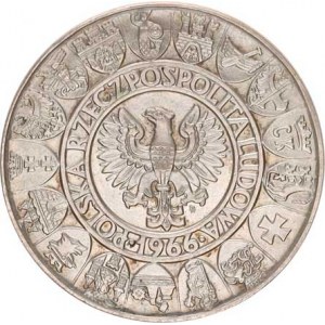 Polsko, (1952-1990), 100 Zlotych 1966 - 1000 let Polska R Y. 57; Parch. 268