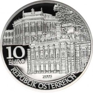 Rakousko, 10 Euro 2005 - 50. výročí Vídeňské opery KM 3125 kapsle