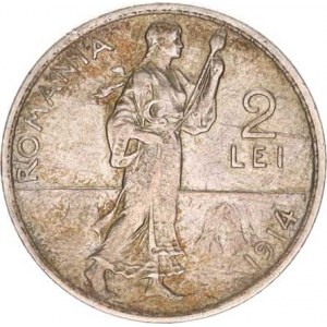 Rumunsko, Carol I.(1866-1914), 2 Lei 1914 KM 43
