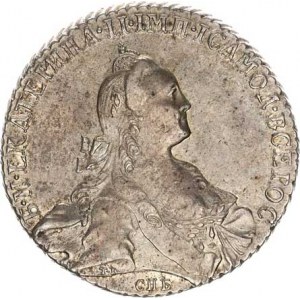 Rusko, Kateřina II. (1762-1796), Rubl 1768 SPB/AŠ, St. Petersburg, Schneze Cr. 67a.2 RR