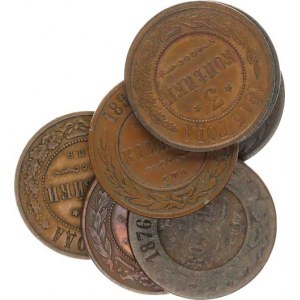 Rusko, Mikuláš II.(1894-1917), 3 Kop. 1898, 1899, 1912, 1913, 1915