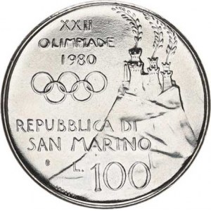 San Marino, 1000 Lire 1980 - OH, lukostřelec KM 108