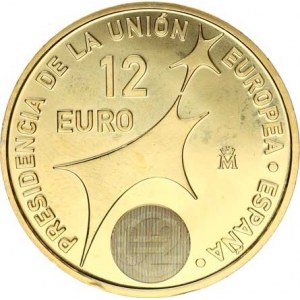 Španělsko, Juan Carlos I.(1975-), 12 Euro 2002 - předsednictví v EU KM 1049 Ag 925 18,00