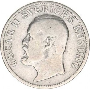 Švédsko, Oscar II. (1872-1907), 1 Krona 1907 EB KM 772