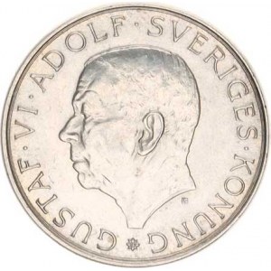 Švédsko, Gustav VI.(1950-1973), 10 Kronor 1972 U - 90. výr. narození KM 847 Ag 830 18,00