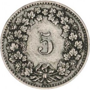 Švýcarsko, 10 Rappen 1904 B R