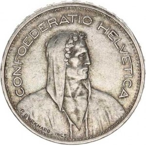 Švýcarsko, 5 Francs 1935 B KM 40