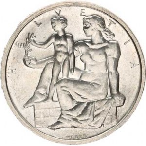 Švýcarsko, 5 Francs 1948 B - 100. výročí konstituce KM 48 Ag 835