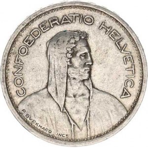 Švýcarsko, 5 Francs 1954 B KM 40
