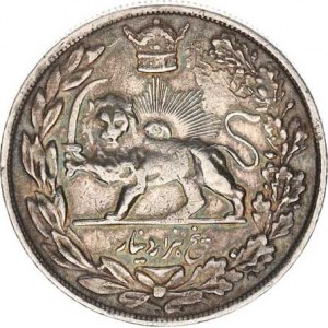Irán, Reza Shah (SH 1302-1320/1923-1941 AD), 5000 Dinars /5 Kran/ SH 1306 (1927 AH), poprsí v unifo