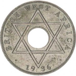 Britská Západní Afrika, 1/2 Penny 1936 H - Edwardus VIII. KM 15