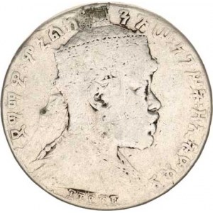 Ethiopie, Menelik II. (1889-1913), 1 Birr EE 1892 (1899 AD) KM 19 27,428 g, m. o.