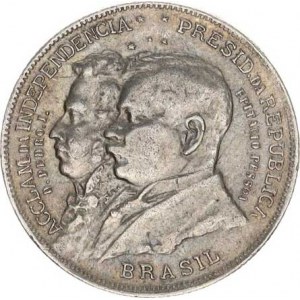Brazilie, 2000 Reis b.l. (1922) - 100. výr. nezávislosti KM 523 A