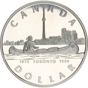 Kanada, 1 Dollar 1984 - Toronto KM 140