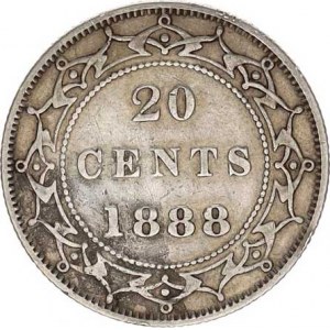 Kanada - New Foundland, 20 Cents 1888 R KM 4
