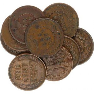 U.S.A., 1 Cent 1879 (-2/3-), 15890, 1892, 1898, 1900, 1905, 1926, 1944, 1