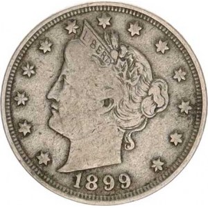 U.S.A., 5 Cents 1899 KM 112