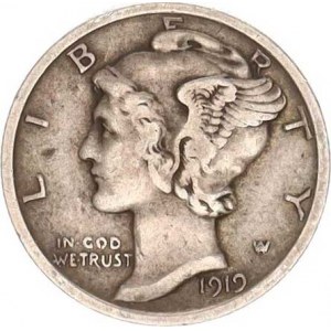 U.S.A., 1 Dime 1919