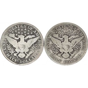 U.S.A., 1/2 Dollar 1896, 1908 O R 2 ks