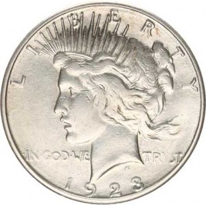 U.S.A., 1 Dollar 1923 S 26,772g, mělká ražba rv.