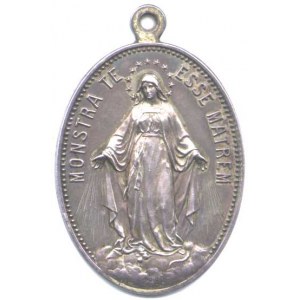 Náboženské medaile, Mariánská družina - Pektorální medaile s latinským textem. A: Pan