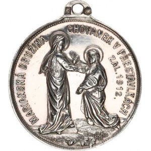 Náboženské medaile, Mariánská družina chovanek v Přestavlkách zal. 1912 / Sv. Andělo