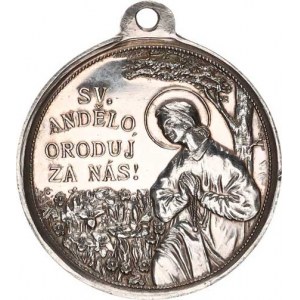 Náboženské medaile, Mariánská družina chovanek v Přestavlkách zal. 1912 / Sv. Andělo