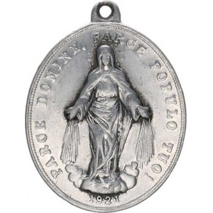 Náboženské medaile, Františkáni - A: Svatý František před ukřižovaným Kristem, latins