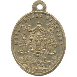 Náboženské medaile, Polsko - Gidle, Dominikánský klášter. A: Výjev nálezu, vyorání mi