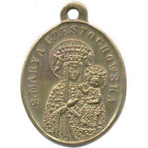Náboženské medaile, Polsko - Gidle, Dominikánský klášter. A: Výjev nálezu, vyorání mi