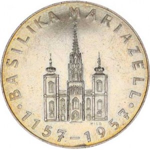 Náboženské medaile, Rakousko - Maria Zell 1157 - 1957, basilika čelně, opis / Milostn
