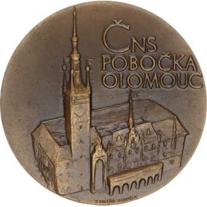 Olomouc, 50 let numismatické práce 1922-1972, rub tolaru Morav. stavů / ol