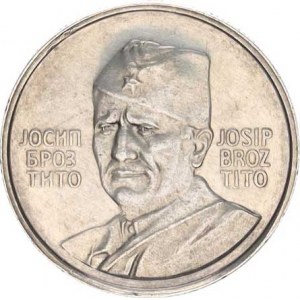Jugoslávie, Josip Broz Tito, poprsí v uniformě mírně zleva, 3-řádk. nápisy v