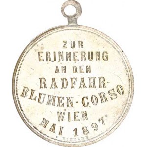 Rakousko - Uhersko, Vídeň - Upomínka na cyklo jízdu po Blumen-Corso 1897, 7-mi řádkov