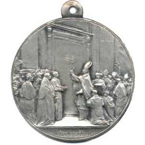 Vatikán - Papežský stát, Pius XI., medaile na Svatý rok 1925, A: Poprsí papeže a 4 římské